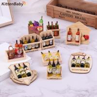 1Set 112 Dollhouse Miniature Resin Bottles Mini Red Wine Bottles Decoration Modle Bar Kitchen Furniture Doll House Accessories