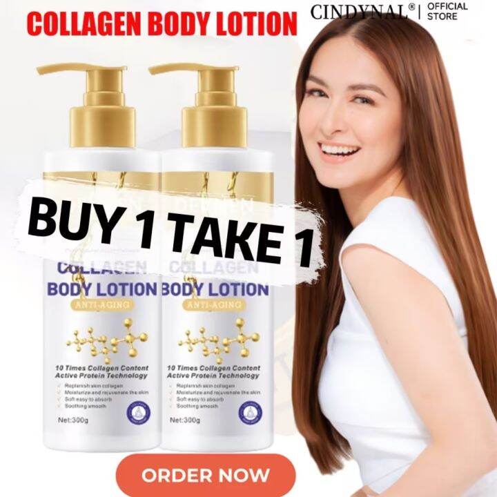 【BUY 1 TAKE 1】Collagen Body Lotion 300ML Effective whitening body Just ...