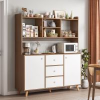 [COD] Storage cabinet sideboard kitchen multi-function locker solid legs about living room against the wall cupboard storage