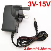 3V 4.5V 5V 6V 7.5V 8V 9V 10V 12V 15V 500mA 1A power adapter supply 3.5mm 1.35mm US EU UK selectable plugs