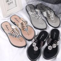 【CW】 Women  39;s Flat Flip Flops Fashion Slippers Sandals Non-slip Beach Shoes Chanclas Verano Mujer