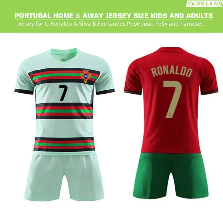 [Authentic]EURO 2021 Portugal Customizable Jersey Home & Away CR7