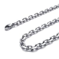 2X Velvet Bag Jewelry Mens Womens Chain, Stainless Steel Necklace, Silver, Width 3 mm, Length 60 cm