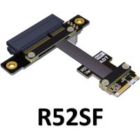 M.2ไวไฟ Ae Key Ae To Pci-e 4x อะแดปเตอร์ขยาย X4ไรเซอร์ริบบิ้นสายเคเบิลต่อขยาย Gen3.0สำหรับ Pcie 3.0 X1การ์ด M2ความเร็ว