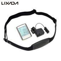 Lixada เครื่องเครื่องวัดความเร็วจักรยานขี่จักรยาน LCD ไร้สายอเนกประสงค์เครื่องวัดชีพจรจังหวะสายรัดหน้าอกกันน้ำ