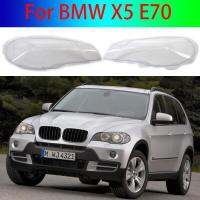 ไฟหน้าแบบสวมหัวสำหรับเลนส์ด้านหน้าของรถปกสำหรับ BMW X5 30I E70/35I/40I/48I/50I/35D/40D 2007-2013