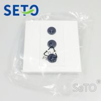 SeTo 86 Type three ports DC power supply welding Female Connector Wall Plate Socket Keystone Faceplate