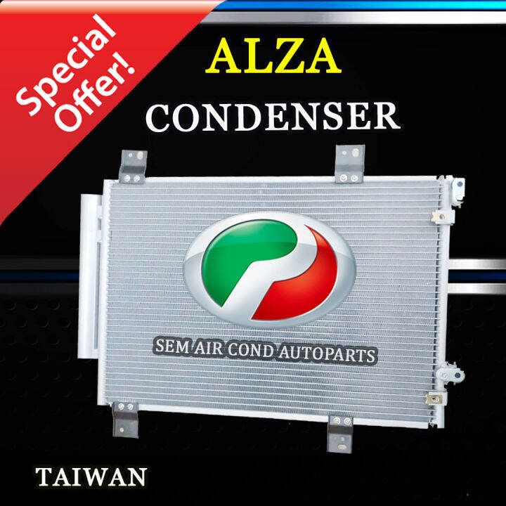 PERODUA ALZA OEM TAIWAN NEW CONDENSER/ KONDENSER (CAR AIRCOND SYSTEM) Lazada