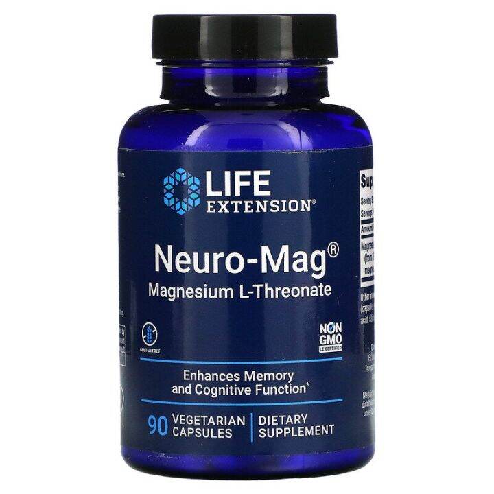 Magnesium LThreonate, Brain Magnesium, NeuroMag, 90 Vegetarian