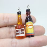 【CC】 10Pcs/Lot Resin Alcohol Wine Bottle Pendant DIYJewelry Making Necklace Earrings Keychain