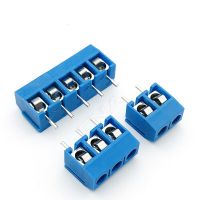 ；‘【；- 10Pcs/Lot KF301-5.0-2P KF301-3P Pitch 5.0Mm Straight Pin 2P 3P Screw PCB Terminal Block Connector Blue