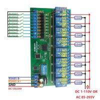 โมดูลควบคุมไฟฟ้ากระแสตรง12V 24V 8 DIN35แยกและ8เอาท์พุท C45กล่องรถไฟ UART โมดูล RS485โมดูลควบคุมโมดูลรถไฟฟ้าแผงไฟฟ้า