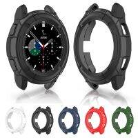 ┇✑ Pokrowiec ochronny do Samsung Galaxy Watch 4 Classic LTE 42mm 46mm inteligentny zegarek pokrowiec Protector pierścień rama Shell inteligentne akcesoria