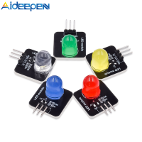 Aideepen DC 3.3โวลต์-5โวลต์10มิลลิเมตรโมดูลเปล่งแสง LED เซ็นเซอร์ไฟ LED แสดงสถานะเหมาะสำหรับ A Rduino ควบคุมไมโครคอนโทรลเลอร์ควบคุม/ตัวบ่งชี้/หลอดเปล่งแสง