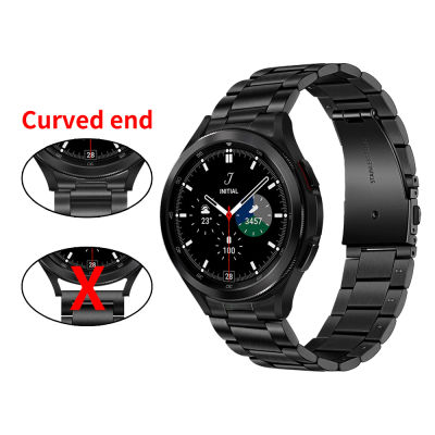 Stainless Steel Strap for Samsung Galaxy Watch 4 46mm 42mmWatch4 44mm 40mm Band Curved End Metal Band bracelet Original Strap