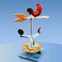 Dolity Rooster Weathervane อุปกรณ์ DIY สำหรับของที่ระลึกของเด็กๆเครื่องช่วยในการสอน