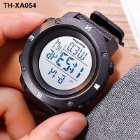 forces military watch mens black technology waterproof sports stopwatch countdown multi-functional alarm clock swimming