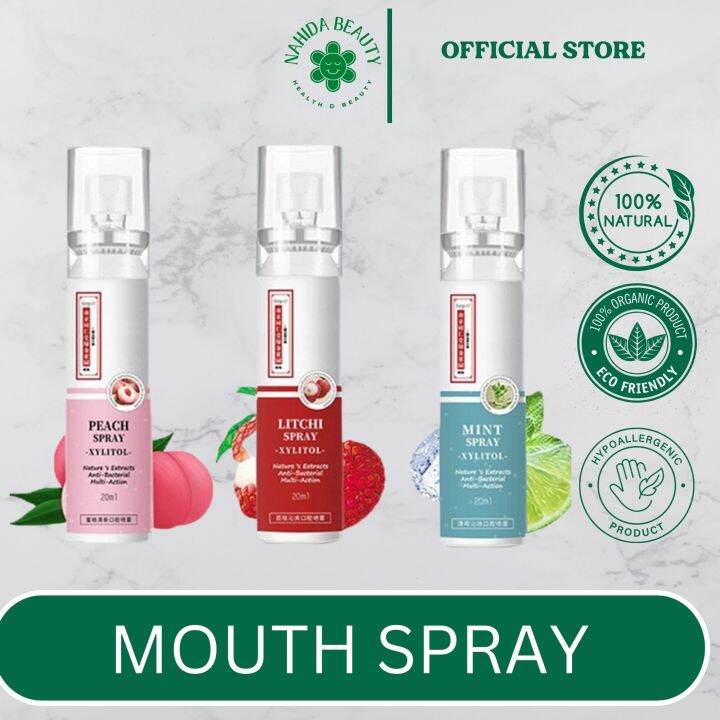 BEST SELLING Mouth Spray For Bad Breath Litchi Spray 20ml Mini Breath ...