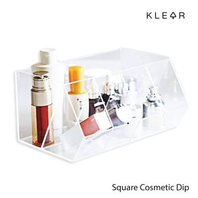 Klearobject Square Cosmetic Dip กล่องใส่เครื่องสำอาง ชั้นวางเครื่องสำอาง กล่องเก็บของใช้ กล่องอะคริลิคใส กล่องเครื่องสำอางค์ โต๊ะเครื่องแป้ง
