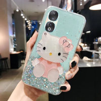 เคสโทรศัพท์กระจกแต่งหน้าแฟชั่นสำหรับ Honor 90 5G / 90 Lite/ 70 LITE ซิลิโคนสีใสส่องแสงเป็นประกายวิบวับแวววาวหรูหราปลอกอ่อน Honor 70 LITE เคสหลังสาวน่ารัก Honor 90 Lite 2023