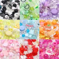 21 Style Mixed Cartoon Loose Beads Bear Star Butterfly Heart Bowknot Acrylic Spacer Beads for Jewelry Making DIY Bracelet 20gram Beads