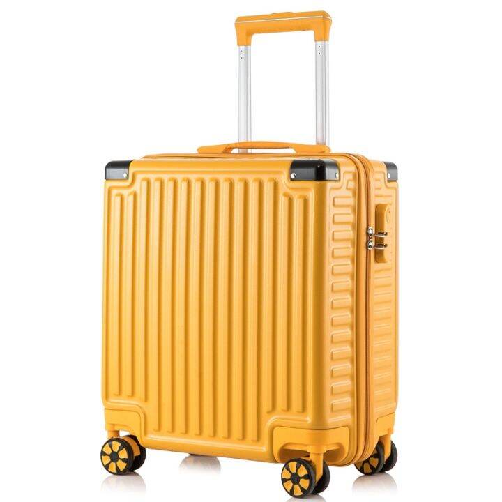 18 Inch Travel Suitcase Aluminum Frame Boarding Case Mini Password Box