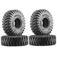 4Pcs 62mm 1.0 Inch Super Soft Rubber Wheel Tire Tyre for 1/18 1/24 RC Car Axial SCX24 AX24 Traxxas TRX4M FMS FCX24