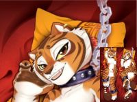 Dakimakura อะนิเมะ Master Tiger Chick (กังฟูแพนด้า) Fury พิมพ์สองด้านชีวิตขนาดปลอกหมอนร่างกาย