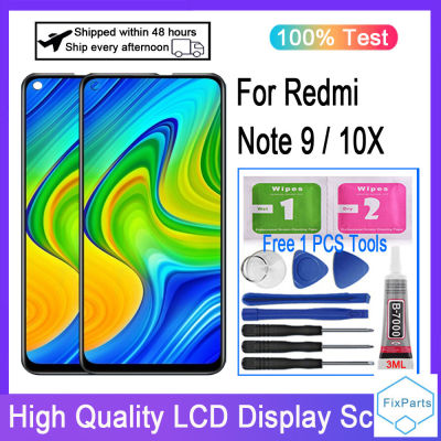 เครื่องอ่านพิกัดหน้าจอสัมผัส LCD สำหรับ Redmi Note 9G สำหรับ Redmi 10X อะไหล่จอ LCD 4G