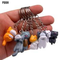 [PDBH Fashion Store] น่ารักการ์ตูน Lucky Cat Key Chain ผู้หญิงผู้ชายลูกแมวรถพวงกุญแจแฟชั่น Keyring