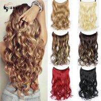 DIANQI 24 Inches Fishing Line Wig Hair Extensions Easy to Wear Straight Curly Water Ripples Women 39;s Wigs Increase Hair Volume