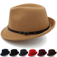 Men Women Wool Fedora Hats Trilby Caps Jazz Sunhat Classical Retro Party Street Style Outdoor Travel Winter Size US 7 14 UK L