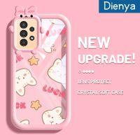 Dienya เคสปลอกสำหรับ Samsung A13 5G A04s การ์ตูนน่ารักดาวและแมวสีสันสดใสกันกระแทกเคสโทรศัพท์โปร่งใสสร้างสรรค์น่ารักปลอกซิลิโคนป้องกันเลนส์กล้องมอนสเตอร์