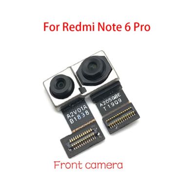 กล้องด้านหลังโมดูลสายเคเบิลงอได้กล้องด้านหน้าสำหรับอะไหล่ Xiaomi Redmi Note 6 Pro