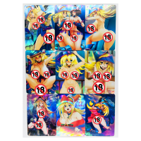 9ชิ้นเซ็ต Yu Gi โอ้มืดนักมายากลสาว ACG เซ็กซี่ DIY ของเล่นงานอดิเรกงานอดิเรกของสะสมเกมคอลเลกชันอะนิเมะการ์ด