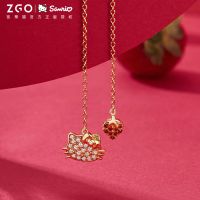 Sanrio legitimate joint earrings 925 tremella line female birthday gift box of contracted senior female stud earrings