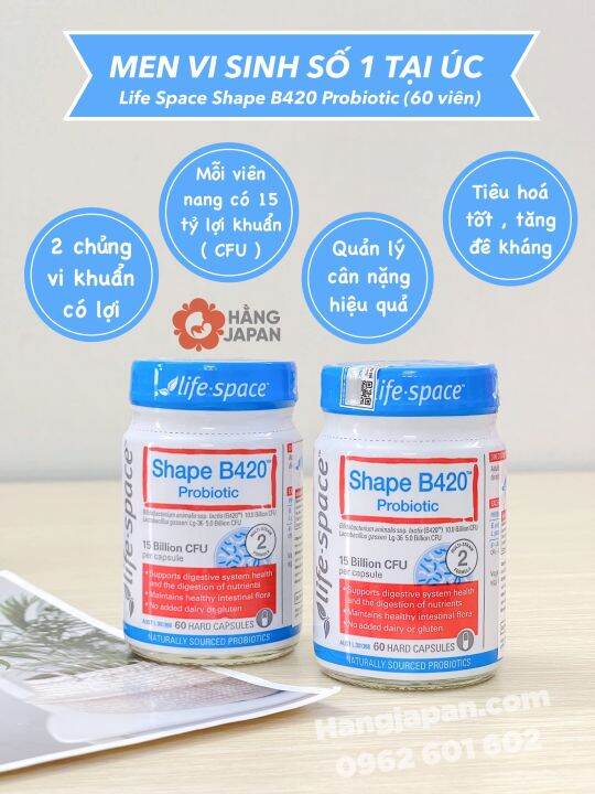 Men Vi Sinh Life Space Shape B420 Probiotic (60 Viên) | Lazada.vn