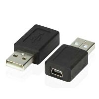 มินิ Usb B 5 Pins หญิงแจ็ค Usb A 2.0ชายเชื่อมต่ออะแดปเตอร์ Mf ใหม่