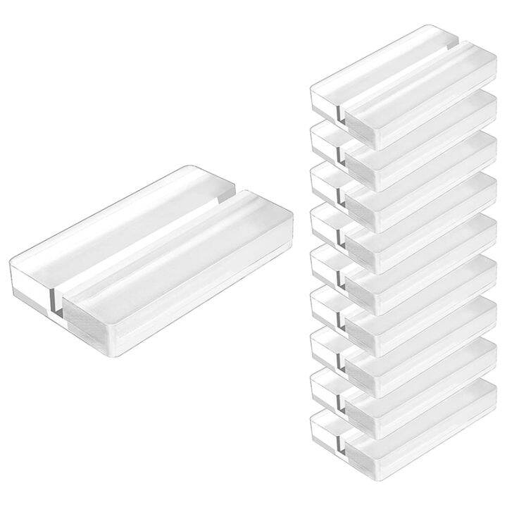 Clear Acrylic Sign Holder Stand Slot Base on Table,for Wedding Sign
