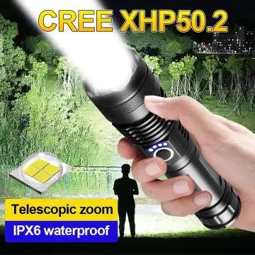 2pcs Battery Powered Small Flashlight, Magnetic LED Flashlight, 10000  Lumens Super Bright with COB Work Light, Waterproof, Zoomable Pocket  Flashlights for Camping Emergency 2 Pack