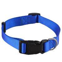 Adjustable Nylon Dog Puppy Collar with Buckle and Clip for Lead