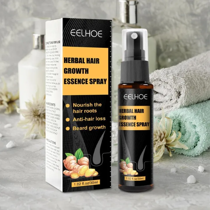 30Ml Herbal Hair Growth Essence Spray Set Hair Loss Treatment