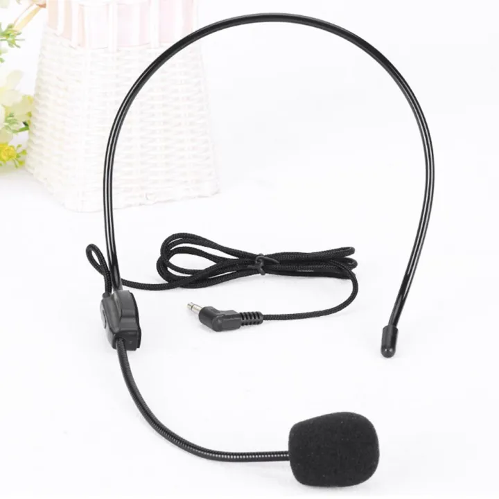 3.5mm Vocal Wired Headset Microphone Speakers For Voice Amplifier