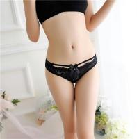 พร้อมส่งเคอรี่ Forever Black Sexy Cross Bow Lace Panty Knickers กางเกงในลูกไม้สีดำ แต่งสายไขว้เอว สุดเซ็กซี่