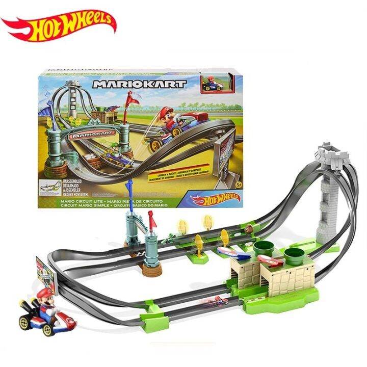 Hot Wheels 164 Mario Kart Mario Track Circuit Lite Track Set Children
