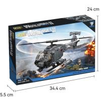 ProudNada Toys ตัวต่อ เฮลิคอปเตอร์ CAYI WORLD WAR II AH-6I ARMED HELICOPTER 1:33 400+ PCS 6824