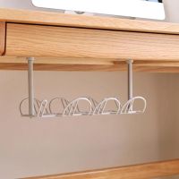 Storage Basket Hanging Under Desk Used To Organize And Place Power Cords Plugs And Other Items / Power Cable Organizer Plug Storage Shelf / Household Office Organizing Storage Basket