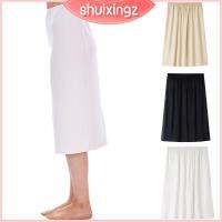 SHUIXINGZ ครึ่งสลิป ชุดเดรส อุปกรณ์ทำความเย็น Underskirts ของใหม่ กระโปรงผ้าซาตินชุดชั้นใน สำหรับผู้หญิง