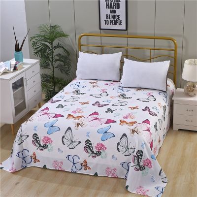 【jw】✈❦❄  Lagmta 1 peça grossa algodão lençol plano impressão de cama alta qualidade diversos tamanhos podem ser personalizados