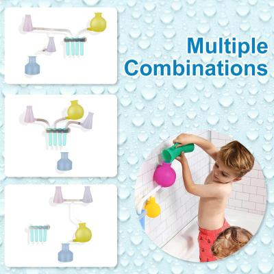 ของเล่นในอ่างอาบน้ำซิลิโคนอ่อนนุ่มอ่างอาบน้ำของเล่นสำหรับเด็กวัยหัดเดินอ่างอาบน้ำของเล่นอ่างน้ำตกชุดของเล่นก้านประสาทสัมผัส Kids Toys อ่างอาบน้ำของเล่นเด็กวัยหัดเดินสีสันสดใสสำหรับเด็กฝักบัวอาบน้ำอ่างอาบน้ำช่วงเวลาที่สนุกสนาน